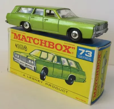 1960s Matchbox Regular Wheels #73 1968 Mercury In Original Box Lesney England • $7.29