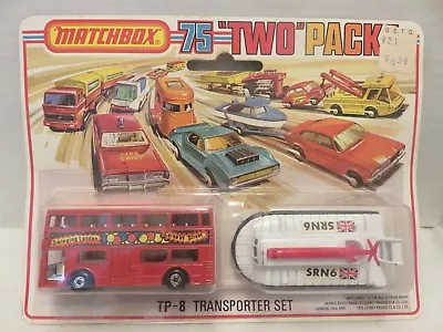 1976 Matchbox Two Packs Transporter Set Londoner SRN6 Boat TP-8 Die-Cast Metal • $38.50