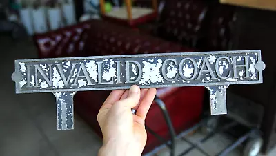 Vintage Funeral Invalid Coach License Plate Topper Emblem Sign Packard Hearse • $899