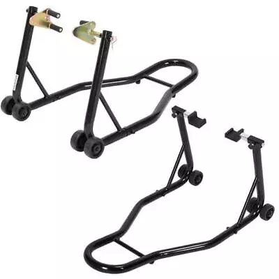 Motorcycle Bike Stand Front Rear Wheels Lift Forklift Spoolift Paddock Swingarm • $69.99