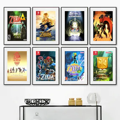 Retro NES Wii Legend Of Zelda Video Game Finest Print Poster Wall Art Picture A4 • £3.99