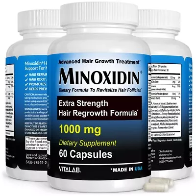 Minoxidin 1000mg • Natural Dietary Supplement For Women Men Extra Strength • $24.99