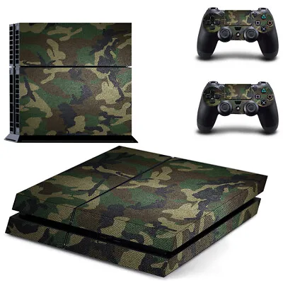 $16.40 • Buy Camo Vinyl Skin Sticker For Sony PS4   4 And 2 Controller Decal
