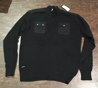 Marc Ecko Black Sweater Half Zipper Xl New With Tags Me34235 With Pockets Mens • $22