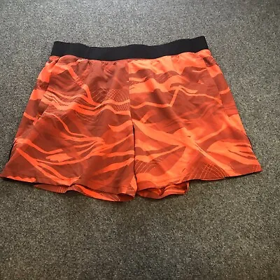 Under Armour Shorts Mens Extra Large Orange Performance Speed Pocket Athletic • $7.55