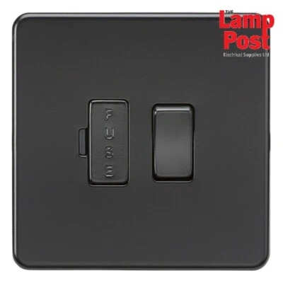 £13.99 • Buy ML SF6300MBB Screwless 13A Switched Fused Spur Unit - Matt Black