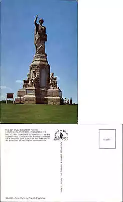 National Monument To Forefathers Plymouth MA Statue Unused Vintage Postcard • $1.89