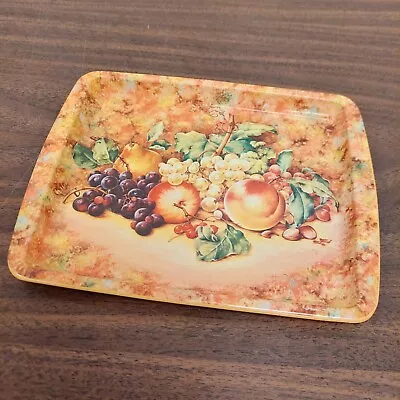 Vintage Daher Decorated Ware Fruit Metal Tin Small Tray 7.75  X 6  Free Shipping • $19.99