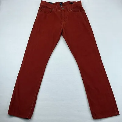 Gap Corduroy Pants 32x32 Men's Straight Fit Chino 5 Pocket Denim Washed Cords • $24.99