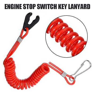 Boat Outboard Engine Motor Kill Stop Switch With Safety Lanyard Clip For Yamaha • $6.48