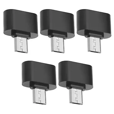 5PCS Micro USB OTG Adapter USB 2.0 To Micro USB 2.0 OTG Converter For Printer • £3.85