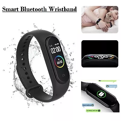 Bluetooth Smart Fitness Bracelet Fitbit Style Heart Rate Monitor Watch Wristband • $18.99