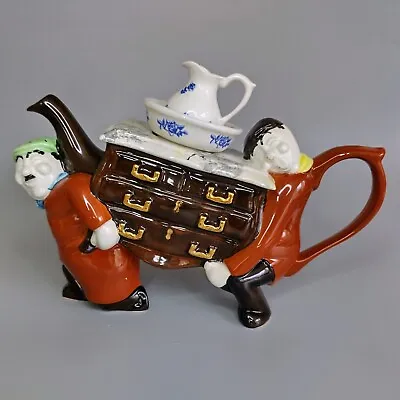 Swineside Teapot The Removal Men Teapot Laurel And Hardy Teapot Figures • £29.95