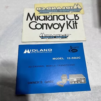 Midland International Model 13-882C 23 Channel Transceiver Owners Guide • $9.95