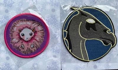 £20 • Buy New Harry Potter Geek Gear Thestral Fabric Patch And Pygmy Puff Fabric Patch
