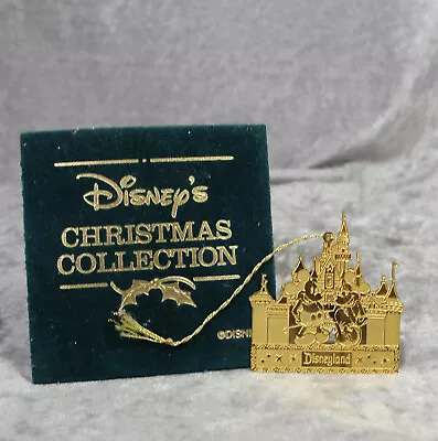 Vintage Disney's Christmas Collection 24K Gold Plated Disneyland Castle Ornament • $9.99