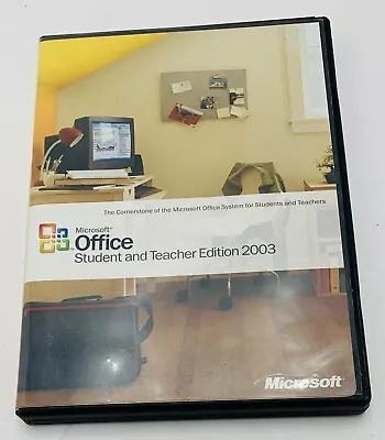 Microsoft Officer Student And Teacher Edition 2003 Word Excel Powerpoint Outlook • $14.99