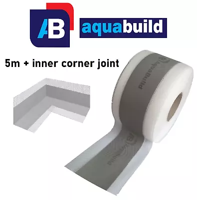 5m Waterproof Tanking Tape + Inner Corner 90° Joint AQUA BUILD Wet Room System • £19.99