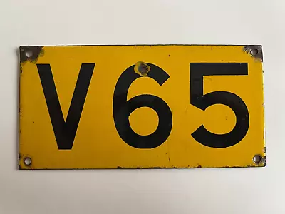 1950-1960 Guernsey UK Britain Porcelain Tourist Motorcycle License Plate RARE!! • $59.99