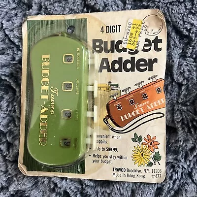 NIP Vtg 1970's Accurate Hand Held 4 Digit Budget Adder Grocery Shopping Counter • $18.99