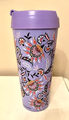 Vera Bradley Travel Mug Coffee Cup In Mural Garden 16 Oz • $10.88