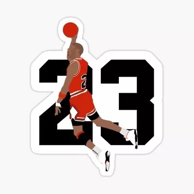 Michael Jordan 23 Vinyl 3  Sticker • $4.25