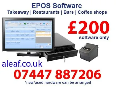 Epos Software - takeaway Restaurant Bars  Coffee Shops Butcher Shops  • £200