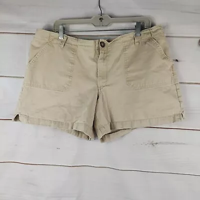 Old Navy Women's Shorts  Size 34 Beige Canvas Casual Outdoor Back Pockets • $7