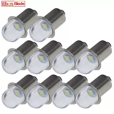 10 X White P13.5S LED Upgrade Bulb For Flashlight Torch Lamp 3V 4.5V 6V 12V 18V • $10.99