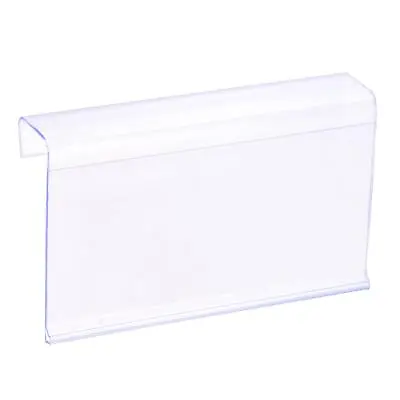 £11.77 • Buy Label Holder L Shape 100x60mm Clear Plastic For Wire Shelf, Pack Of 20