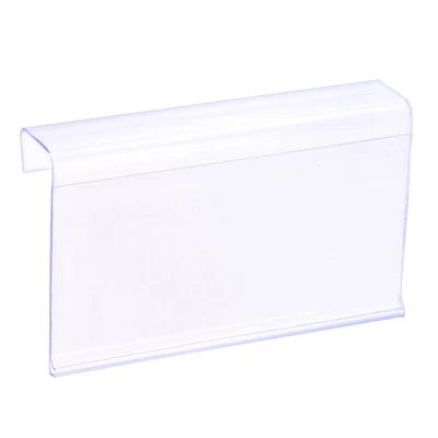 £11.77 • Buy Label Holder L Shape 100x60mm Clear Plastic For Wire Shelf, Pack Of 20