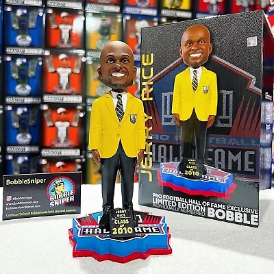 $135 • Buy JERRY RICE San Francisco 49ers 2010 Hall Of Fame “Gold Jacket” NFL Bobblehead