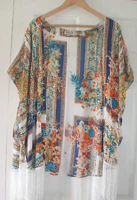 Lovely Ladies Open-fronted/kaftan Style Top From Daisy Street Size Medium • £2.50