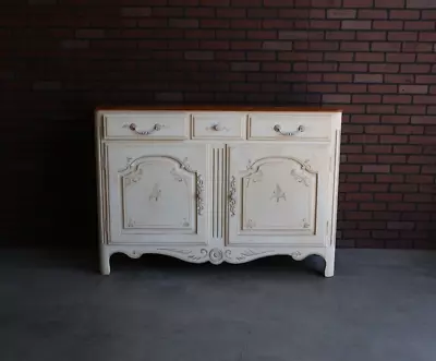 Buffet ~ Sideboard ~ Legacy Hand Painted Sideboard By Ethan Allen • $2795