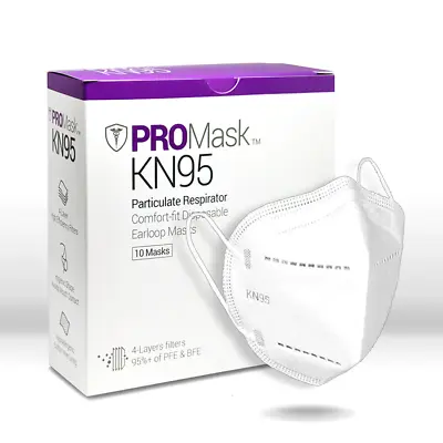 10/50/100 PROMask KN95 Disposable Face Masks 4 Layers Filters 95%+ PFE & BFE • $6.95