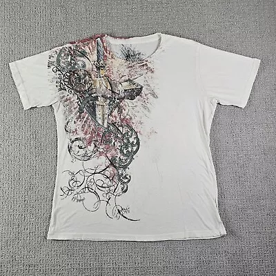 Resurge All Over Print MMA Tapout Y2K Cyber Punk Mall Goth Tattoo Shirt Men's XL • $24.99