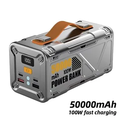 100W 50000mAh Power Bank Fast Charger External Battery Large Capacity For Laptop • $129.99