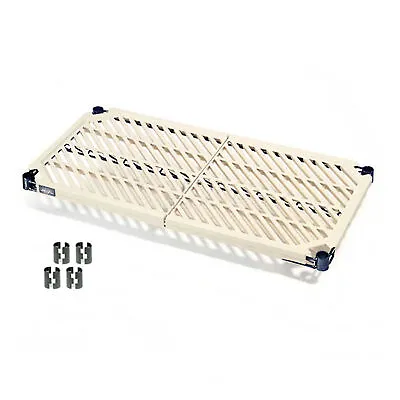 $63.48 • Buy Nexel Vented Plastic Mat Shelf With Clips, 30 W X 18 D