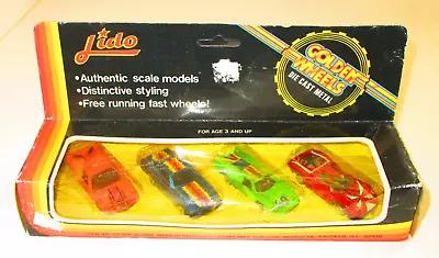 Lido Golden Wheels Diecast 4 Car Set W/Box Mercedes 350 SL + 3 Supercar Gullwing • $9.50