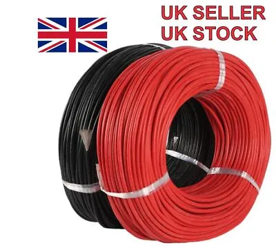 Flexible Soft Silicone Wire Cable 4/6/8/10/12/14/16/18 AWG UK Seller UK Stocks • £5.99