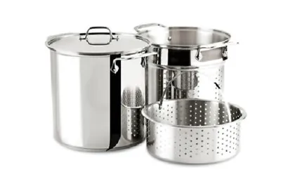 All-Clad Specialty Stainless Steel Dishwasher Safe 12-Qt Multi Cooker With Lid. • $99.99