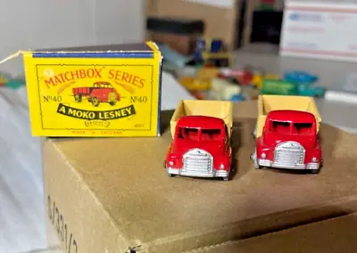 Two Vintage Matchbox Lesney No. 40 Bedford 7 Ton Tipper With ONE Box • $85