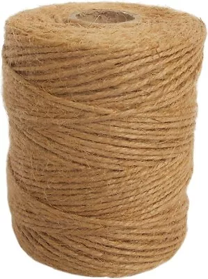 100m Twine String Rope Heavy Duty Garden Tool 3 Ply Natural BrownANSIO Jute Tw • £5.45