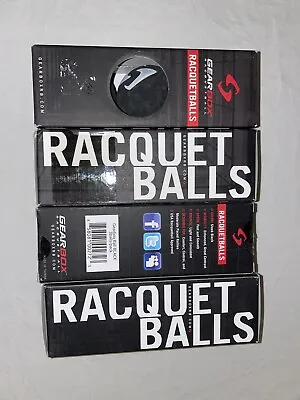 $49.95 • Buy GEARBOX Racquetball BLACK BALLS 4 Boxes Of 3-balls Box Balls/total Of 12 Balls