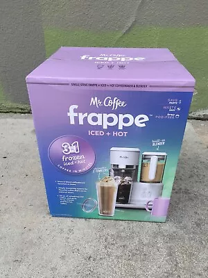 Brand New Mr. Coffee Frappe Hot And Cold Single-Serve Coffee Maker - Light Gray • $119