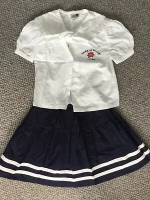 Vintage Ladybird Sailors Outfit Skirt & Short Sleeved Shirt Size 3 -FREE POSTAGE • $19.95