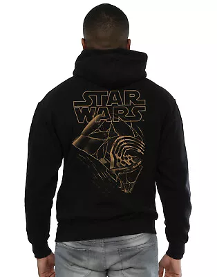 Star Wars Men's The Rise Of Skywalker Kylo Ren Helmet Zip Up Hoodie • $68.19