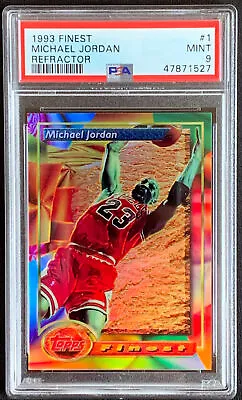 1993 Finest Refractor Michael Jordan #1 PSA 9 MINT Brand New Case • $6399
