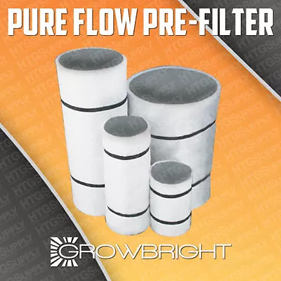 Growbright Carbon Filter Replacement Pre-filters Pure Flow Air  • $9.95