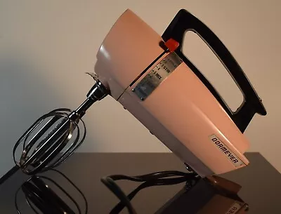 Vintage Mid-Century Modern Atomic Age Dormeyer Pink Handheld Mixer Model 9501 • $65